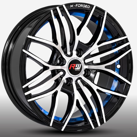 RW® - 15X7 4X100 ET30 CB73.1 BM/BLUE UNDERCUT