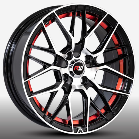 RW® - 15X7 4X100 ET35 CB73.1 BM/RED UNDERCUT