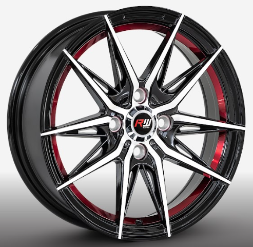 RW® - 15X7 4X100 ET35 CB73.1 BM/RED CANDY UNDERCUT