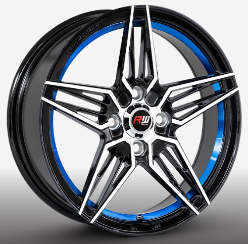 RW® - 15X7 4X100 ET35 CB73.1 BM/BLUE UNDERCUT