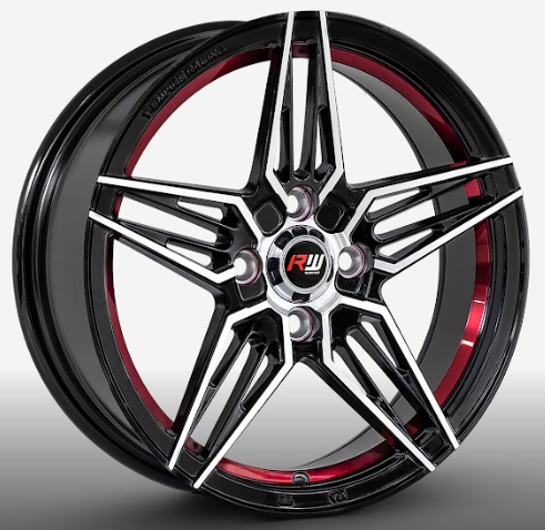 RW® - 15X7 4X100 ET35 CB73.1 BM/RED CANDY UNDERCUT