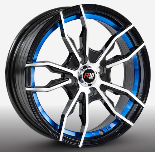 RW® - 15X7 4X100 ET35 CB73.1 BM/BLUE UNDERCUT