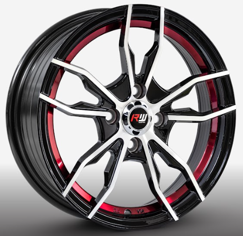 RW® - 15X7 4X100 ET35 CB73.1 BM/RED CANDY UNDERCUT