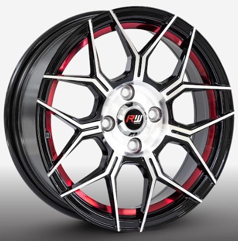RW® - 15X7 4X100 ET35 CB73.1 BM/RED CANDY UNDERCUT
