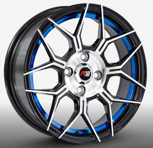 RW® - 15X7 4X100 ET35 CB73.1 BM/BLUE UNDERCUT