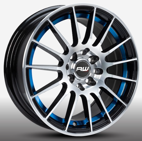 RW® - 15X7 4X100/4X114.3 ET35 CB73.1 BM/BLUE UNDERCUT