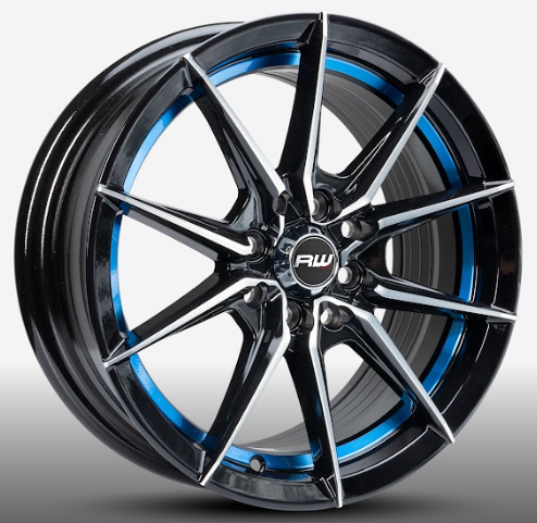 RW® - 15X7 4X100/4X114.3 ET35 CB73.1 BM/BLUE UNDERCUT