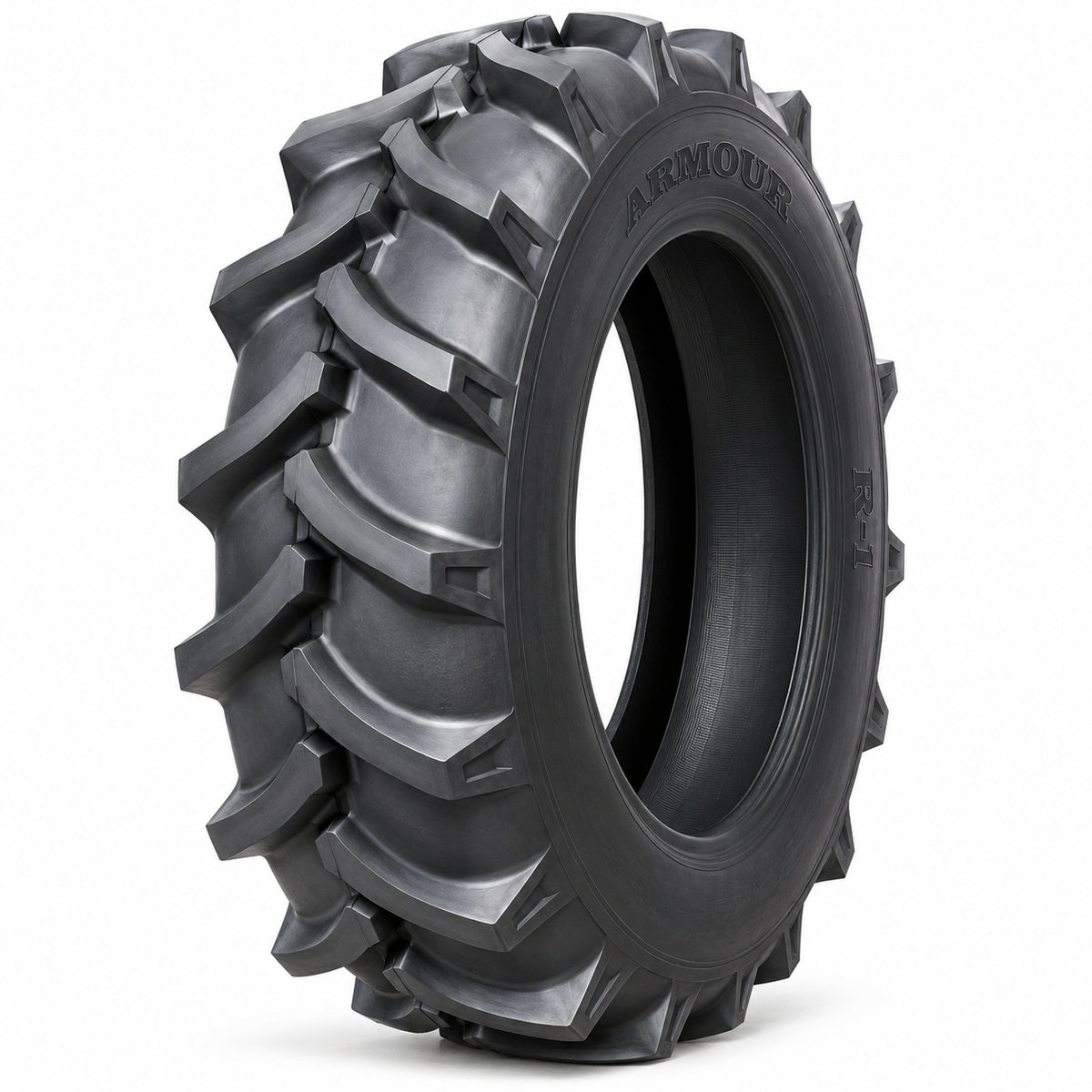 ARMOUR R-1 sin aro — vista diagonal, letras negras