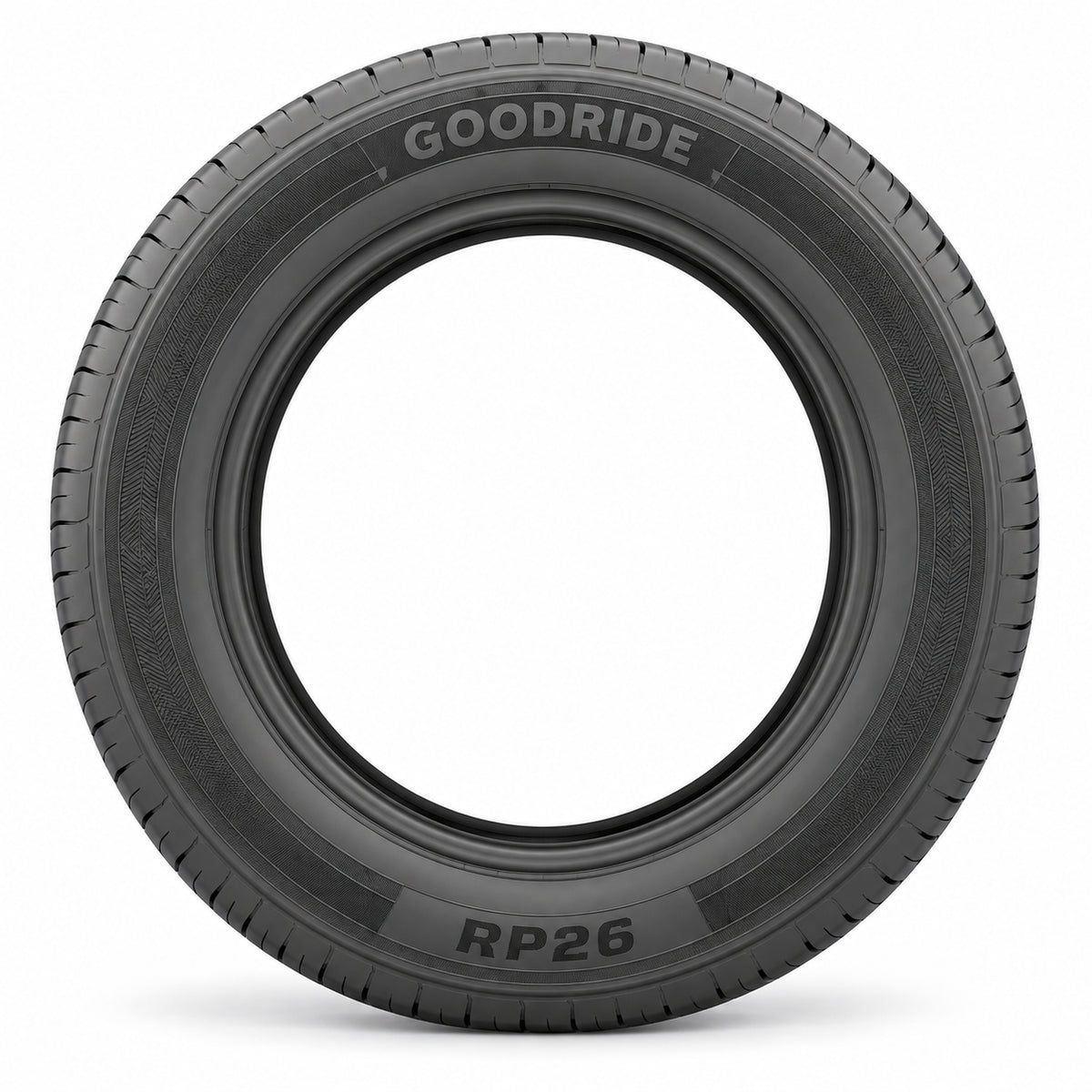 GOODRIDE RP26 sin aro — vista lateral, letras negras
