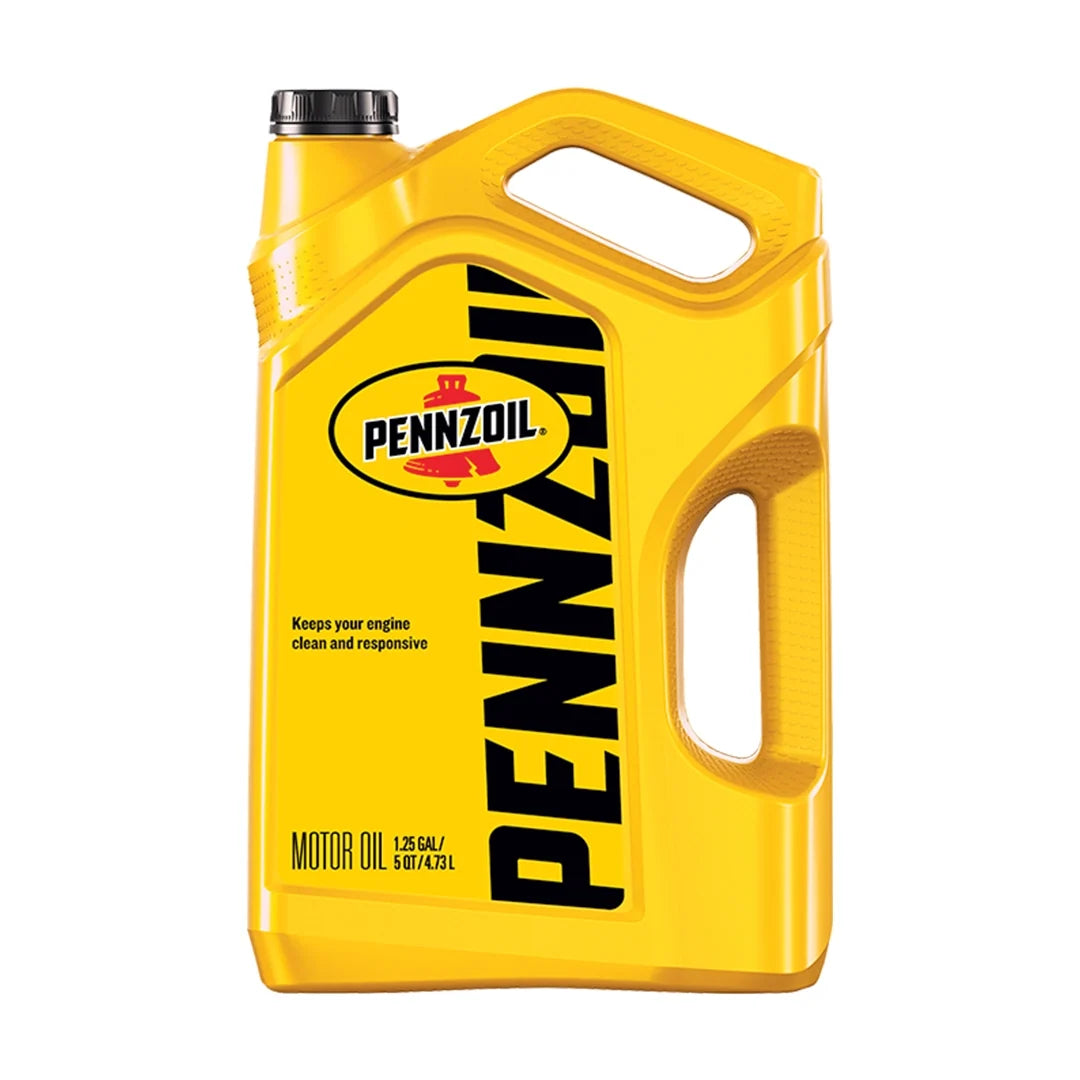 Imagen de Pennzoil 20W50 SN, comercializado en caja de 3 × 5 QT. Mantallanta, Ecuador.
