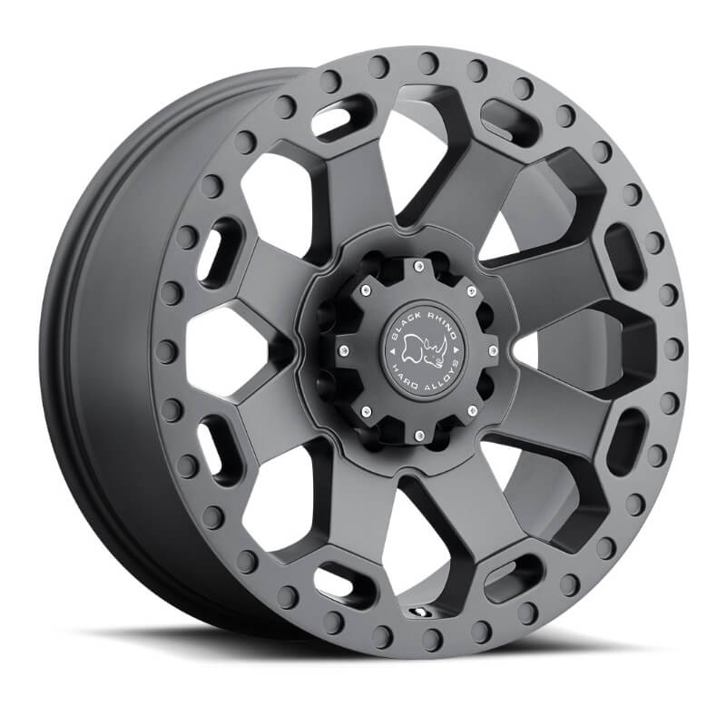 BLACK RHINO® WARLORD - 17X9.0 (8X165.1) ET-12 CB122 GUNMETAL
