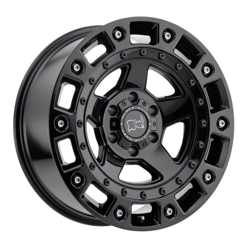 BLACK RHINO® CINCO - 20X9.5 (6X139.7) ET+12 CB112 GLOSS BLACK