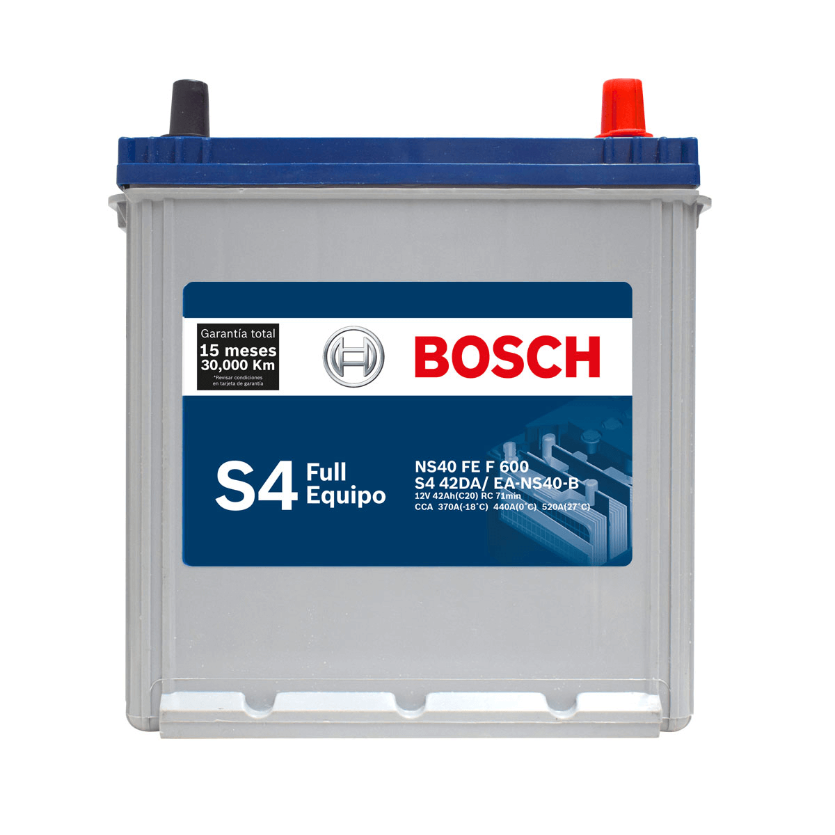BATERIA BOSCH® S4 - NS40 FE (- +) NORMAL 42AH