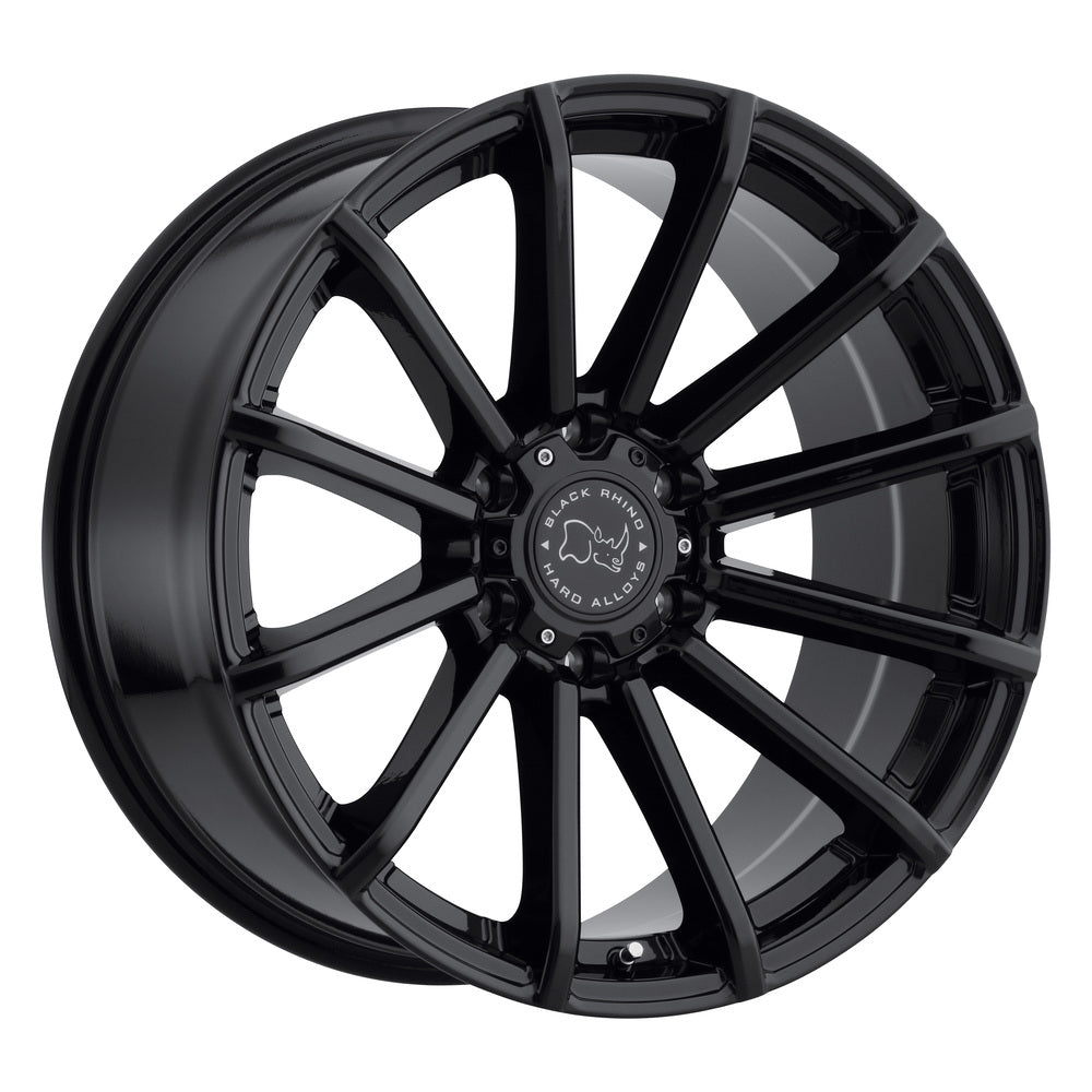BLACK RHINO® ROTORUA - 18X9.5 (6X139.7) ET-12 CB112 GLOSS BLACK