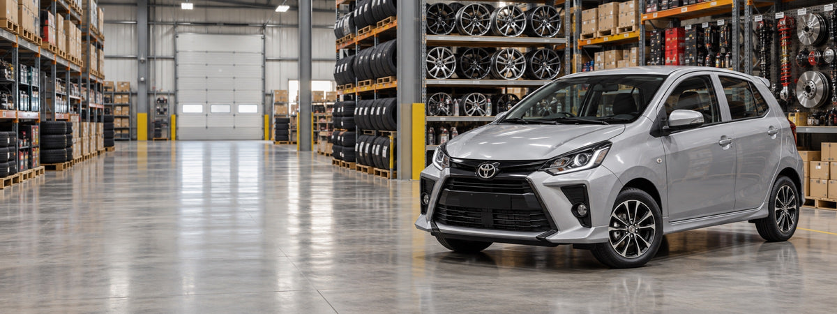 Banner de repuestos compatibles para Toyota Agya