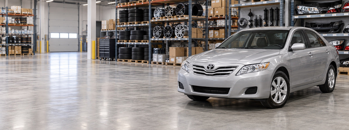 Banner de repuestos compatibles para Toyota Camry