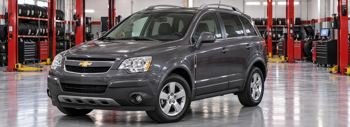 Chevrolet Captiva Sport 2.4L y 3.0L 2010-2017 en un taller de llantas