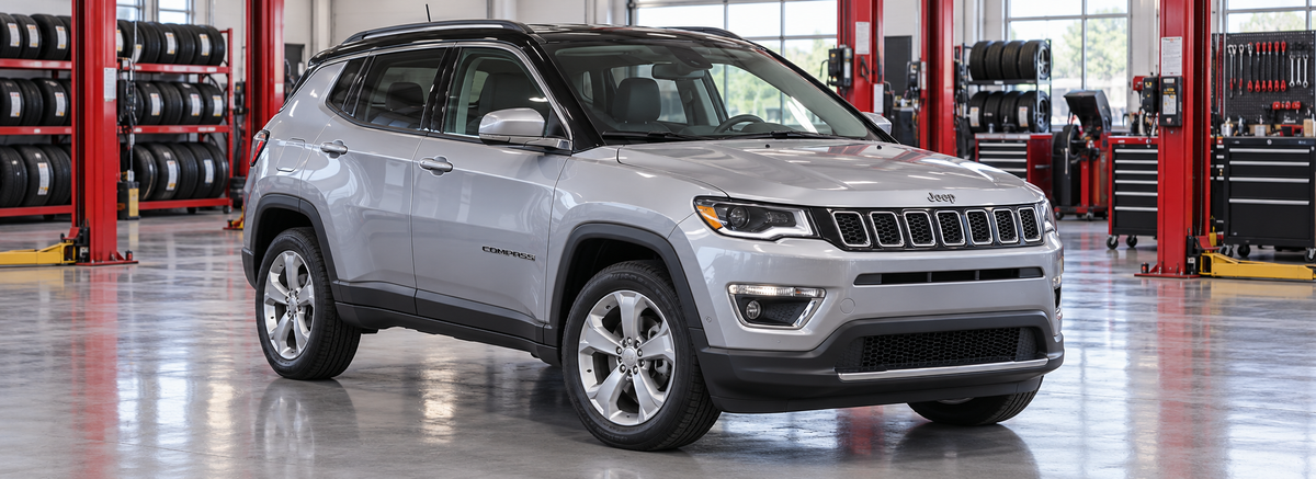 Jeep Compass MP Limited y Longitude 2.4L 2018-2022 en un taller de llantas