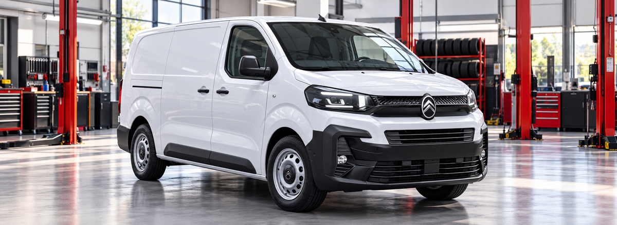 Citroën Jumpy K0 2.0L 2025-2026 en un taller de llantas