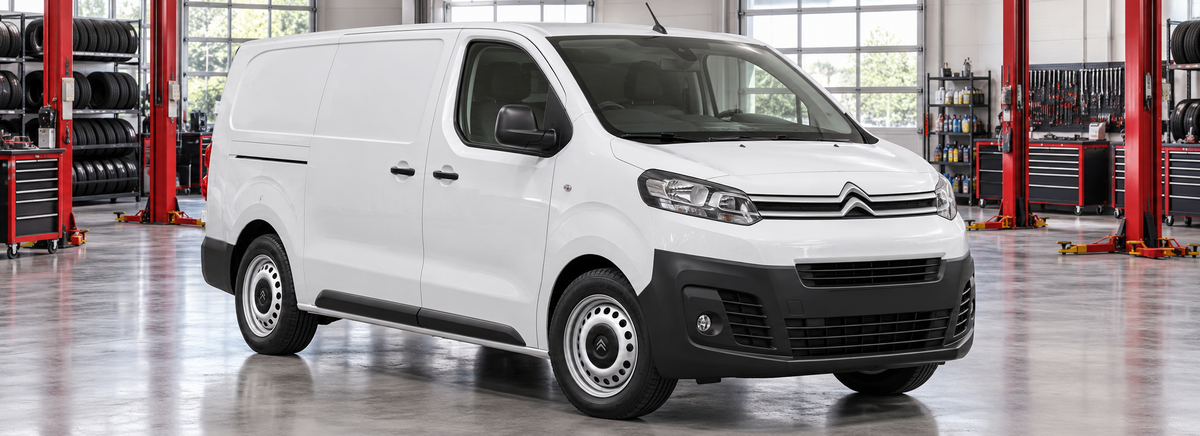 Citroën Jumpy K0 2.0L 2018-2025 en un taller de llantas