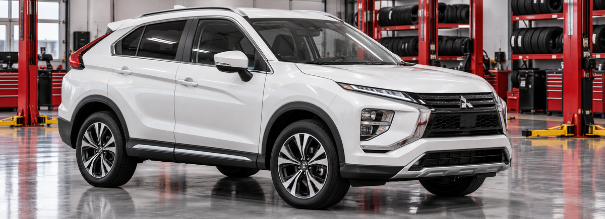 Mitsubishi Eclipse Cross GLS y 2.0 2021-2025 en un taller de llantas