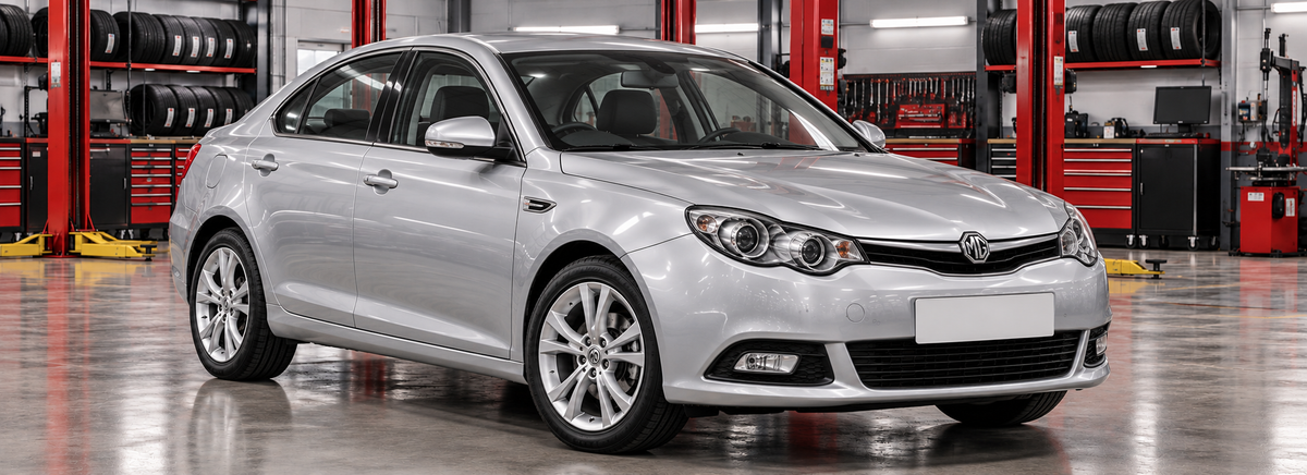 MG 550 1.8 COM / STD 2014 en un taller de llantas