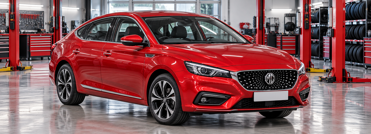 MG 6 II 1.5 manual 2020-2021 en un taller de llantas
