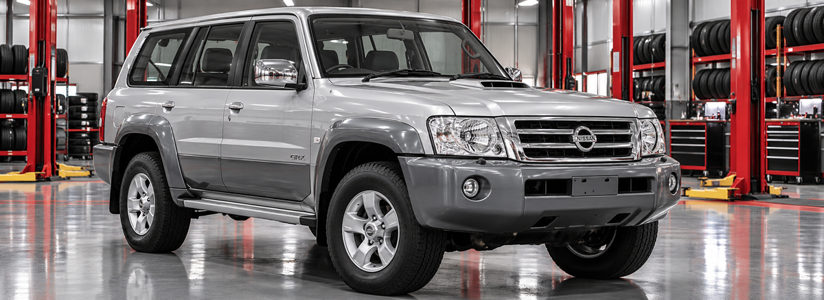 Nissan Patrol Y61 SGL y GRX 3.0 TD 2005-2011 en un taller de llantas