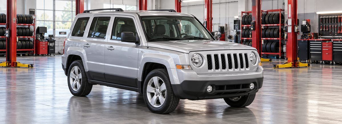 Jeep Patriot 2.4L 2008-2012 en un taller de llantas