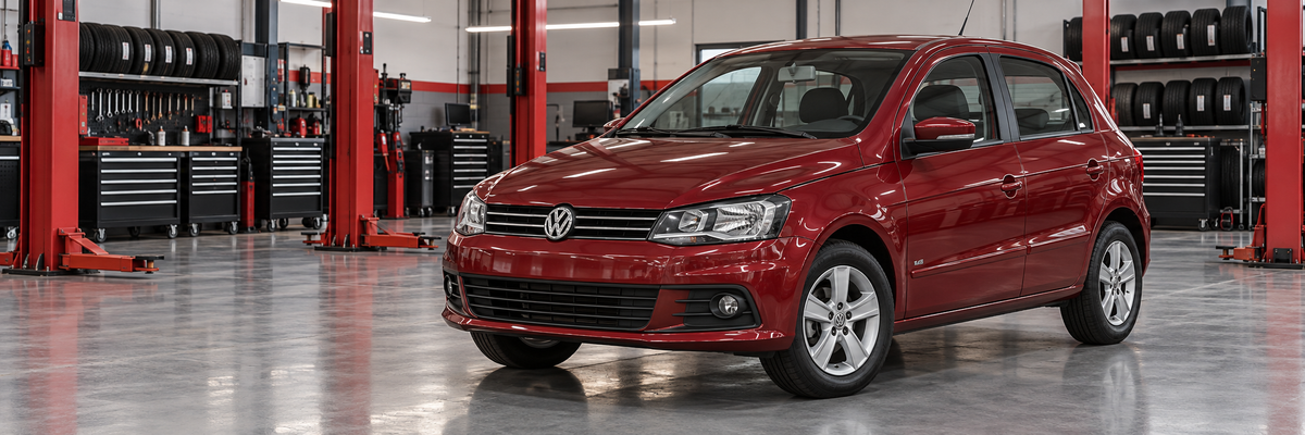 Volkswagen VI 1.6L 2013-2014 en un taller de llantas