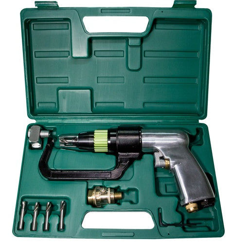 KIT TALADRO NEUMÁTICO DESPUNTADOR PARA SOLDADURA CON GANCHO (5 PIEZAS) JONNESWAY