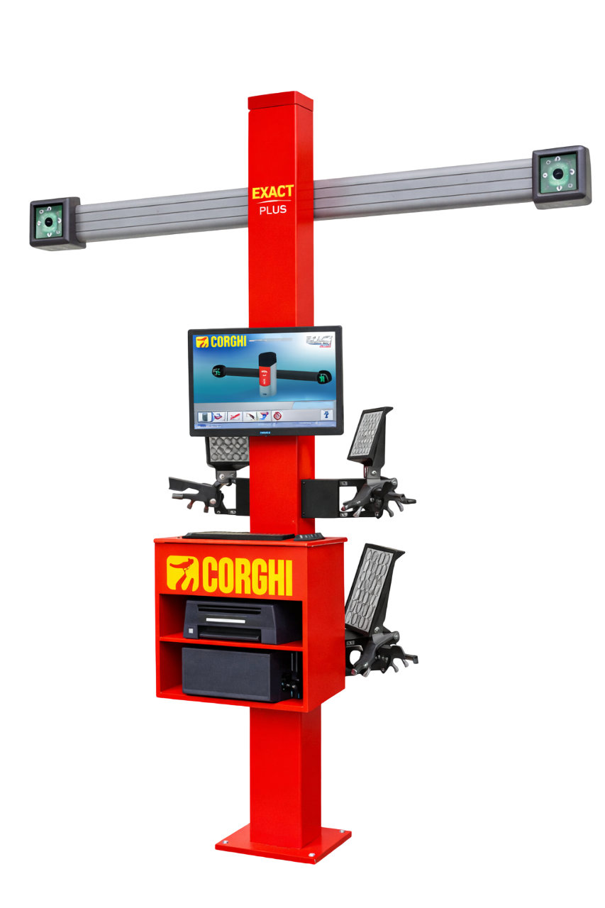 ALINEADORA EXACT LINEAR PLUS (FULL PACK) GARRAS 11"-26" + BASE DE DATOS (USA) CON SISTEMA DE CAMARAS & ACCESORIOS CORGHI