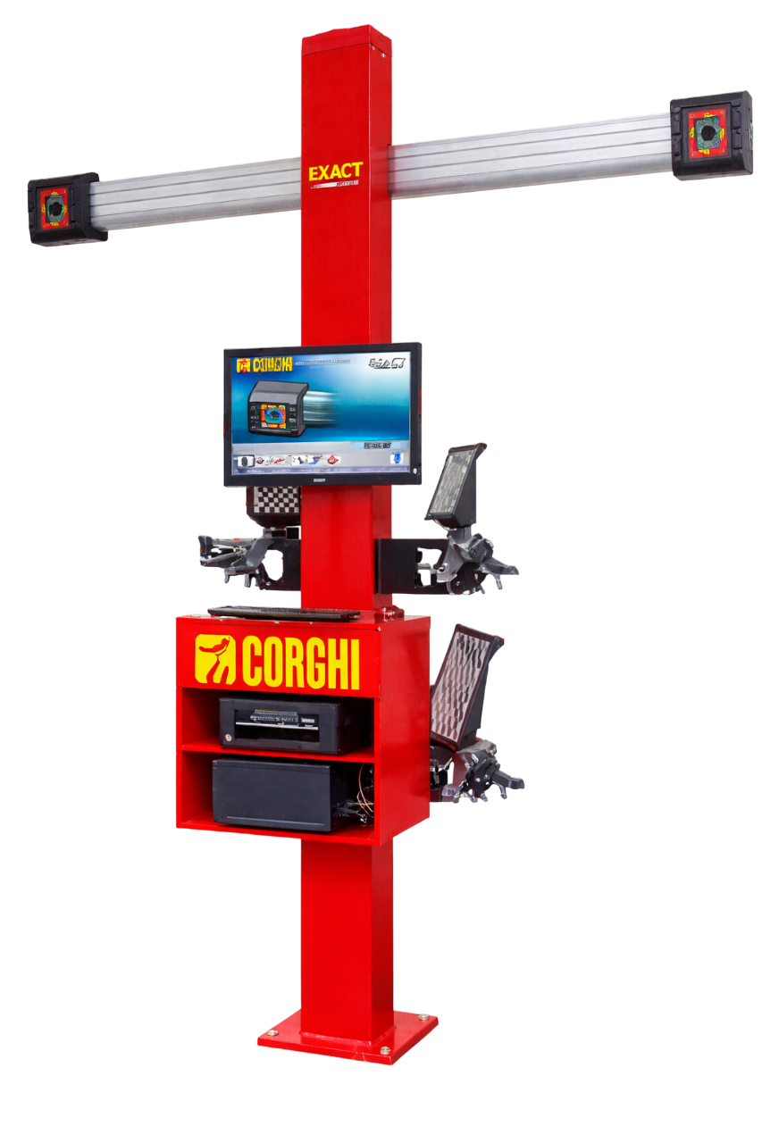 ALINEADORA EXACT LINEAR STANDARD (FULL PACK) GARRAS 11"-26" + BASE DE DATOS (USA) CON SISTEMA DE CAMARAS & ACCESORIOS CORGHI