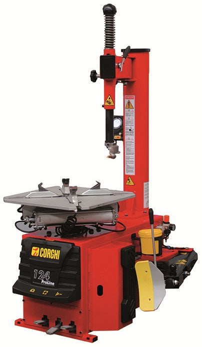 DESENLLANTADORA PROLINE 124 + INFLADOR INTEGRADO PARA VEHICULOS ARO 11-24", 100-115V/1PH/60HZ CORGHI