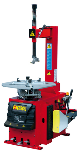 DESENLLANTADORA PROLINE 221 PARA VEHICULOS ARO 10-21" (LIVIANO-MEDIANO), 230V/1PH/60 CON INFLADOR CORGHI
