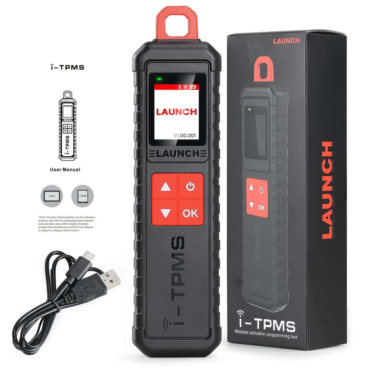 LECTOR DE SISTEMA DE CONTROL DE PRESION Y TEMPERATURA PARA NEUMATICOS I- TPMS LAUNCH 341051802