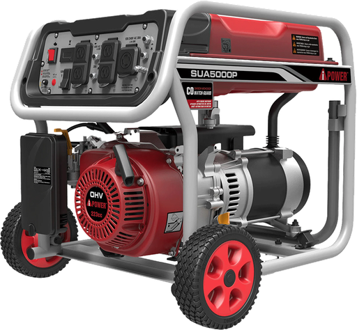 GENERADOR ELÉCTRICO PORTÁTIL 5KW SENSOR CO ('MONOFÁSICO (1)' * 120 / 240V - 60HZ) 'GASOLINA' OHV 223CC IPOWER