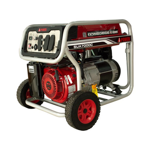 GENERADOR ELÉCTRICO PORTÁTIL 7KW ('MONOFÁSICO (1)' * 120 / 240V - 60HZ) 'GASOLINA' OHV 389CC - 11,5HP IPOWER