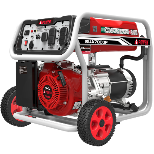 GENERADOR ELÉCTRICO PORTÁTIL 7KW ('MONOFÁSICO (1)' * 120 / 240V - 60HZ) 'GASOLINA' OHV 389CC IPOWER