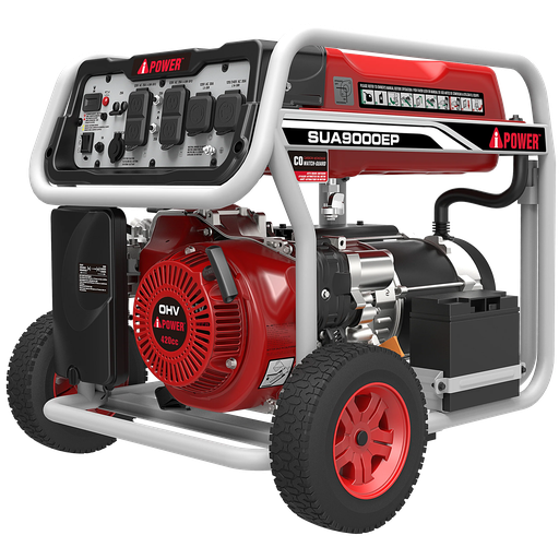 GENERADOR ELÉCTRICO PORTÁTIL 9KW SENSOR CO ('MONOFÁSICO (1)' * 120 / 240V - 60HZ) 'GASOLINA' OHV 420CC IPOWER