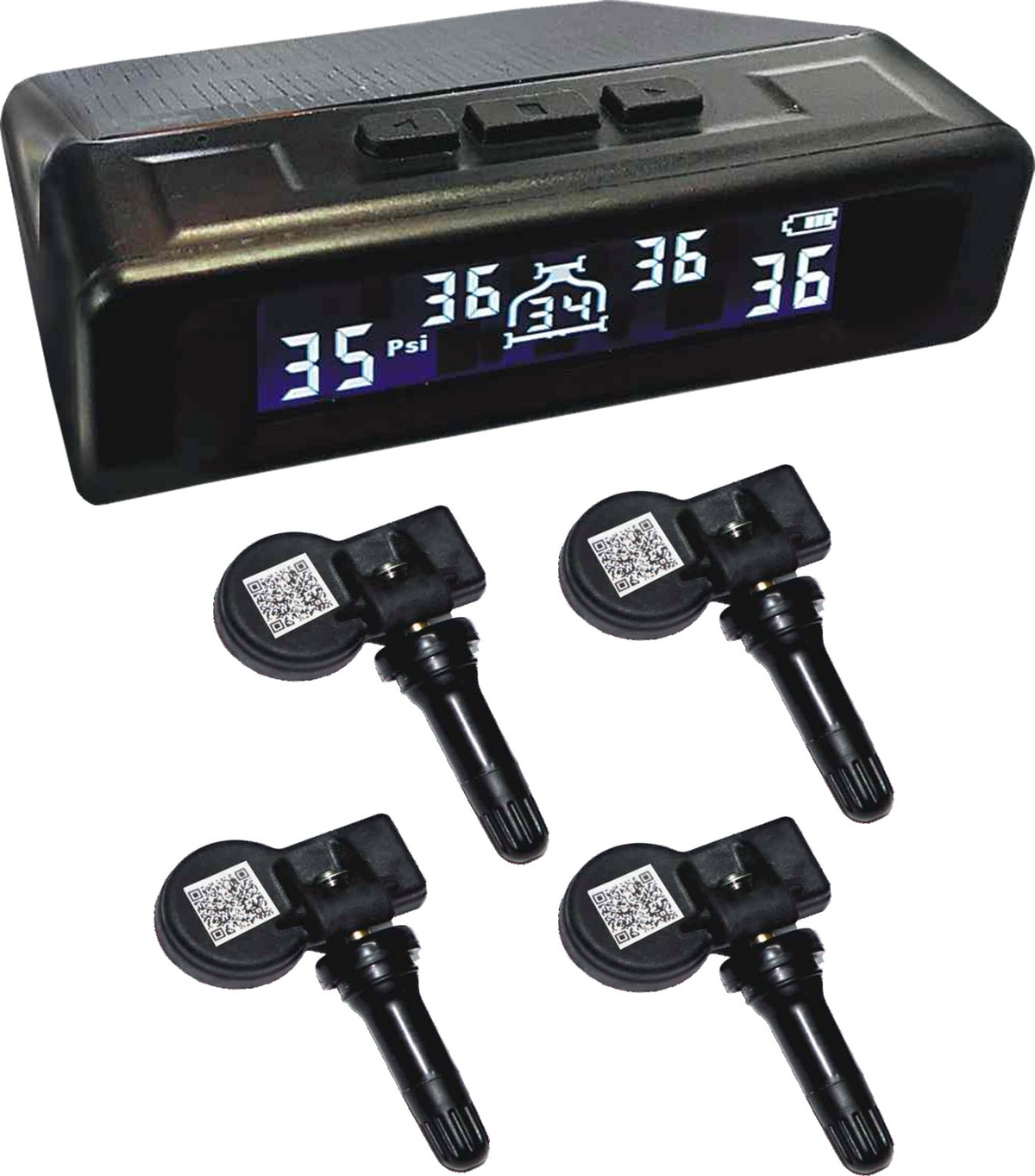 SISTEMA DE MONITOREO DE PRESIÓN DE NEUMÁTICOS 'TPMS' 3V - 434MHZ CON PANEL DE CARGA SOLAR 5V |30MA ~ 0,5W|