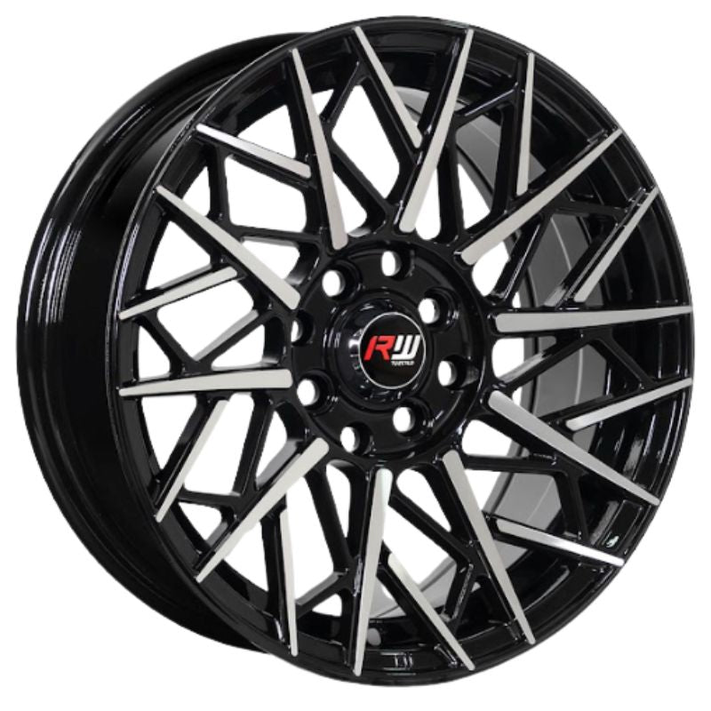 RW® - 15X7.0 4X100/4X114.3 ET35 CB73.1 BLACK MACHINED