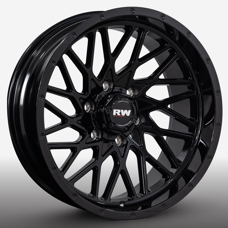 RW® - 18X9.5 6X139.7 ET-15 CB110  BLACK