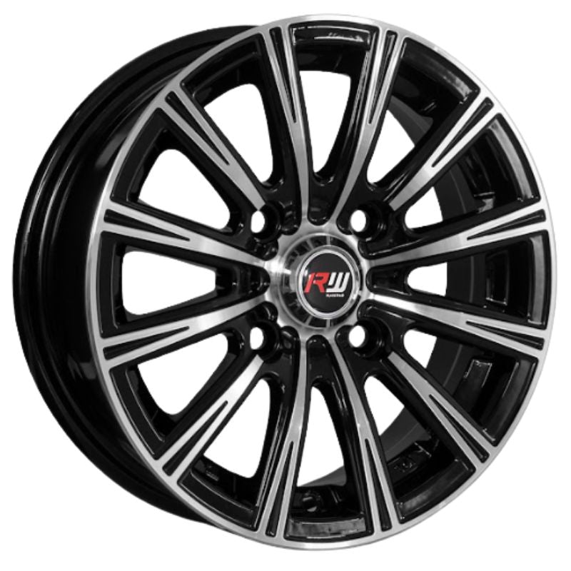 RW® - 13X5.5 4X114.3 ET30 CB73.1 BLACK MACHINED-3
