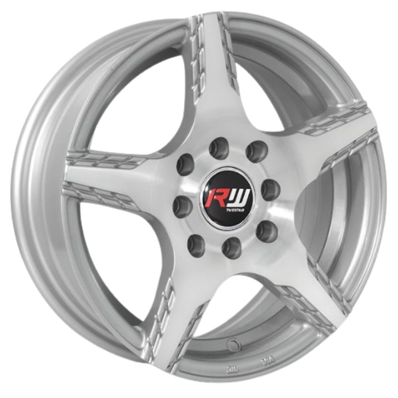 RW® - 13X5.5 8X100/114.3 ET30 CB73.1 SILVER MACHINED-2