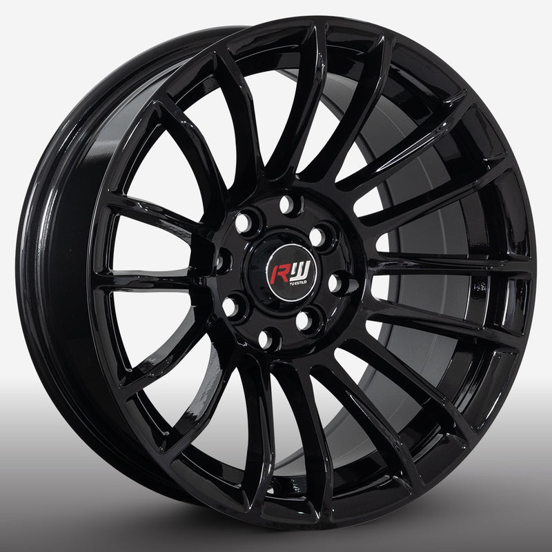 RW® - 15x8.25 4X100/4X114.3 ET20 CB73.1 BLACK