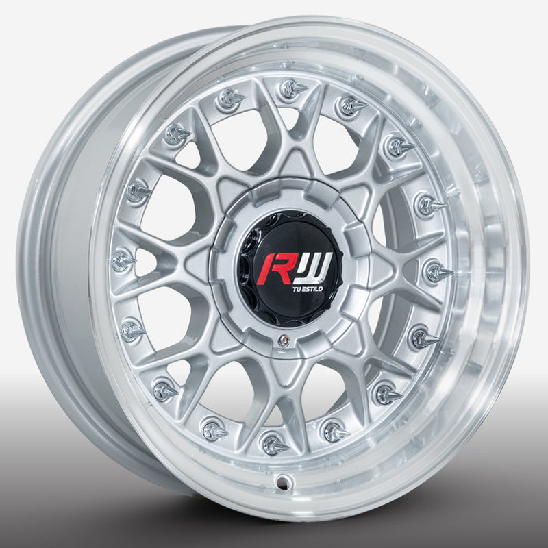 RW® - 15X8 4X100/4X114.3 ET20 CB73.1 SILVER/LIP POLISHED/R