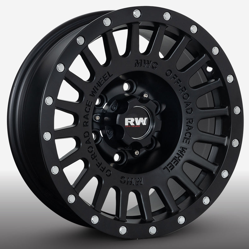 RW® - 16X8 6X139.7 ET0 CB110 SMATE BLACK/RIVETS