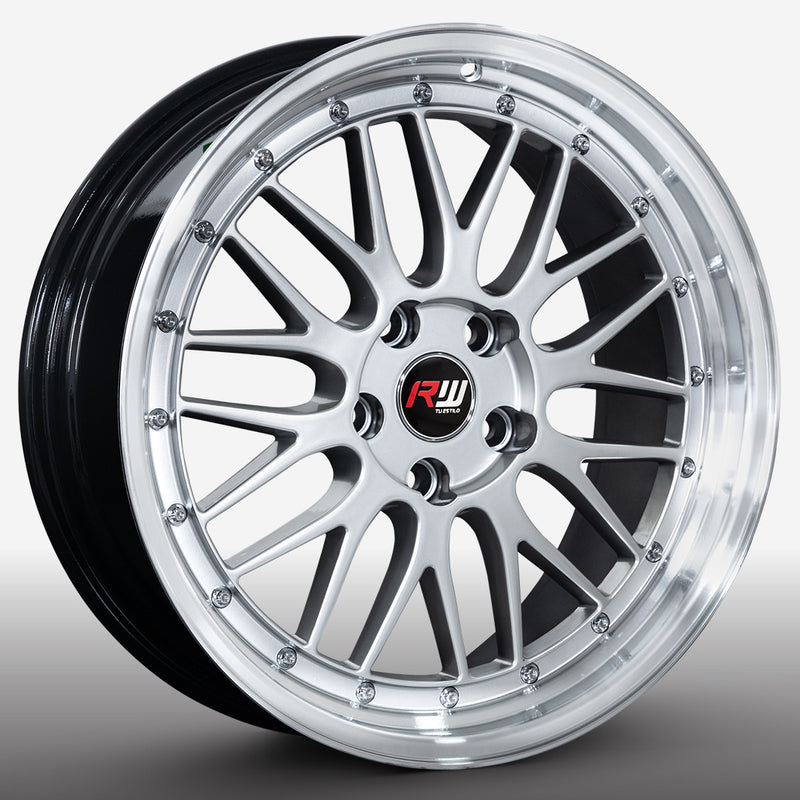 RW® - 18x8 5X114.3 ET35 CB73.1 HYPER SILVER /LIP POLISHE