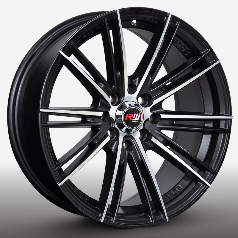 RW® - 16x7.5 4X100/4X114.3 ET33 CB73.1 SMATE BLACK/MACHINE